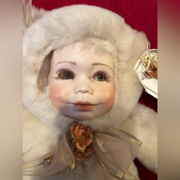 Vintage Rare Sandra William Creation Porcelain Plush “Teddy Bear”, 1992, Candice - Picture 2 of 12